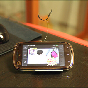빵봉지 끈으로..