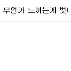 아 그분님 무리수 소름돋네요..
