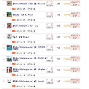 몇 장 안 골랐는데 5만원이 넘네 ㅇㅇ
