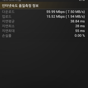 LTE속도좀보소?